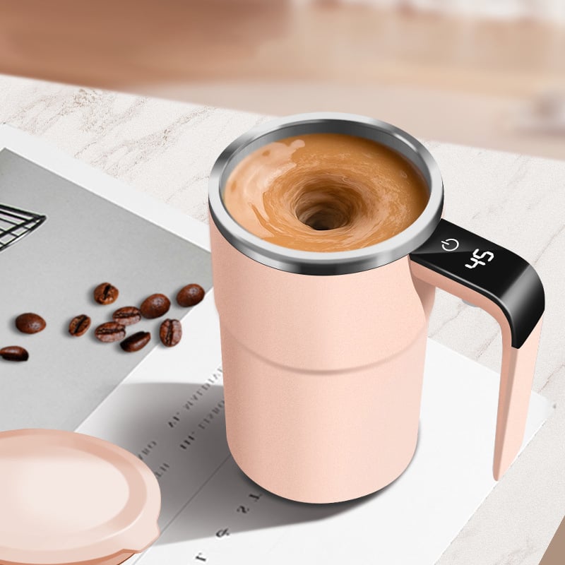 šLast Day Saleā” - Electric coffee mug with a built-in LCD thermometer, perfect for brewing coffee, milk, cocoa, etc.