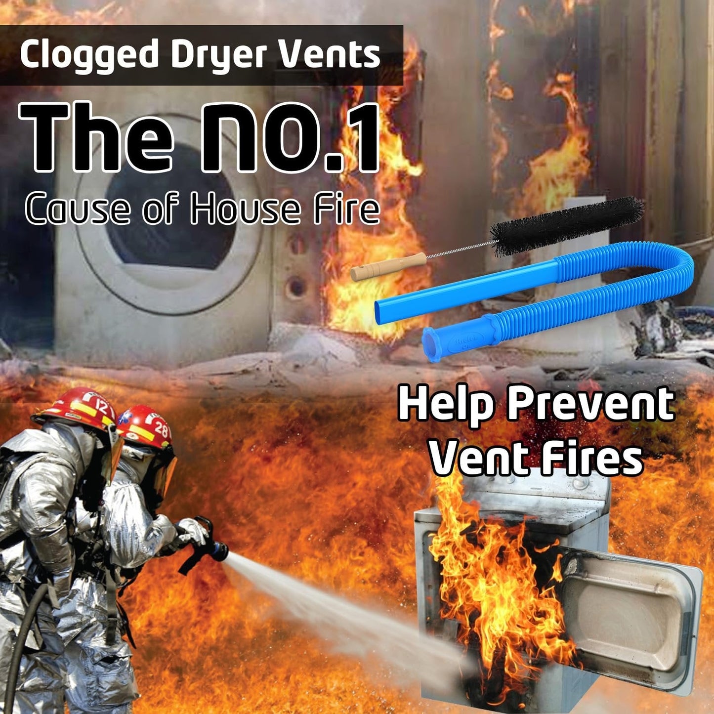 đ„Flash Sale â°2 Pieces Dryer Vent Cleaner Kit