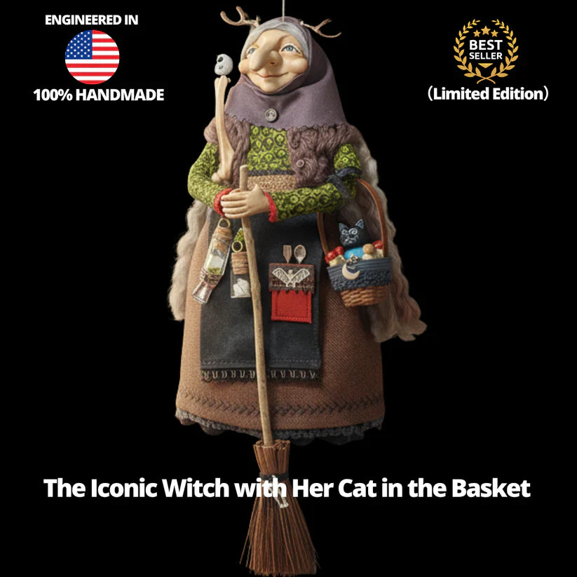 The Witch and Her Cat – 3D Figurine 🧙♀️🐈⬛