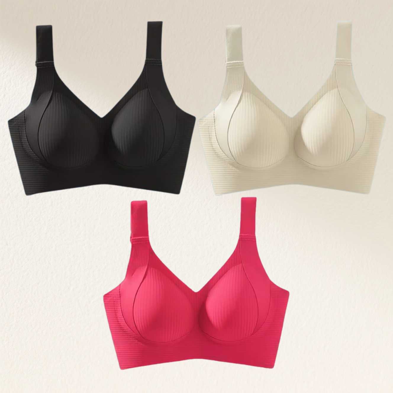 🎁Last Day 49% OFF🔥Super Firming Wire-Free Full Cup Bra All-Day Comfort No More Sagging (3-Pack Value Set)
