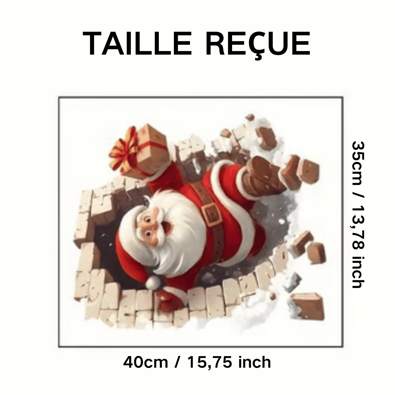 🔥Vente de Noël – 49 % de réduction🎄Autocollant Père Noël casse-mur