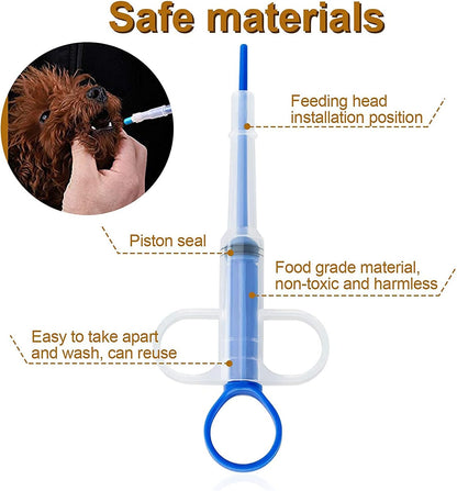 Stress-Free Pill Giver for Cats & Small Dogs - 3-Pack Value Set 🐶🐱✨