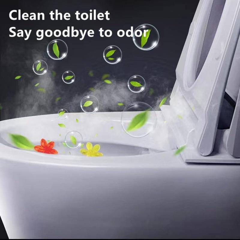 Toilet Gel Stamp, 3 Pack/42 Toilet Stamps,Toilet Bowl Stamp Gel, Toilet Gel Refills, Toilet Refresh Flower Scent Gel, Includes Dispenser and Gel, 3 Pack/set Last for three Month (Colors selected randomly)