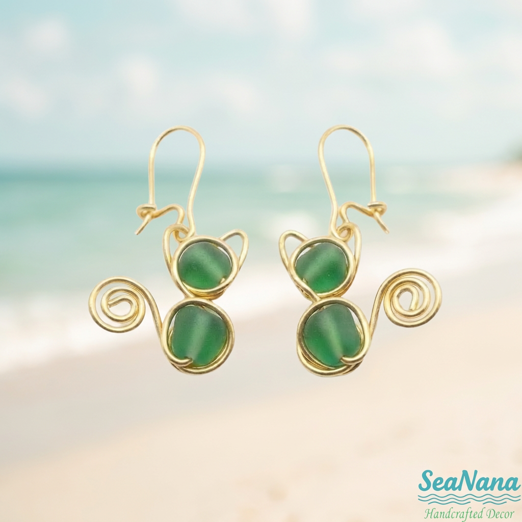 Earrings-Green