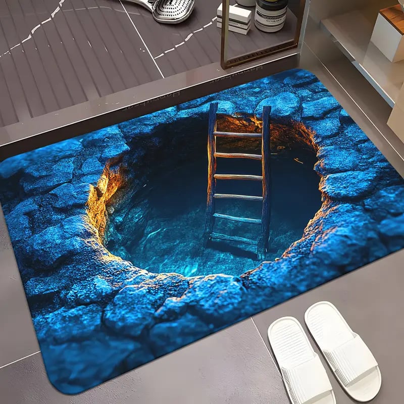 🔥LAST DAY 49% OFF🔥Visual Illusion Endless Abyss Pattern HD Printed Non-Slip Doormat