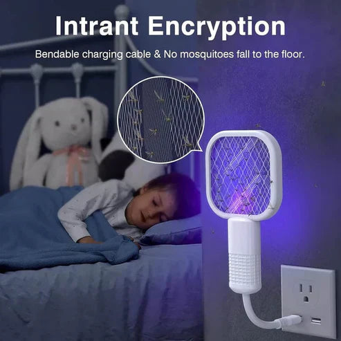 ✨2026 NEW🔥USB Mini Mosquito Swatter💥Portable Fly Killer, Insect Killer for Pest Control, Mosquito Bat for Indoor and Outdoor
