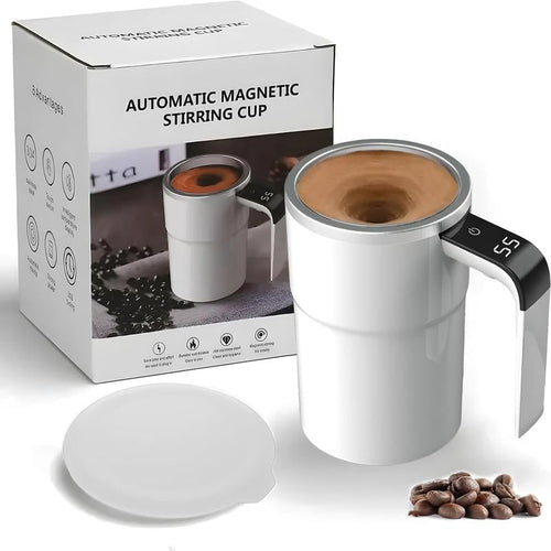 🏆Last Day Sale⚡ - Electric coffee mug with a built-in LCD thermometer, perfect for brewing coffee, milk, cocoa, etc.