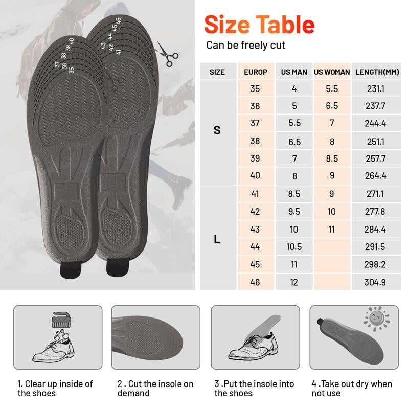 🔥HOT SALE 49% OFF✨Heated Insoles for Women Men with Remote Control 3 Heat Settings