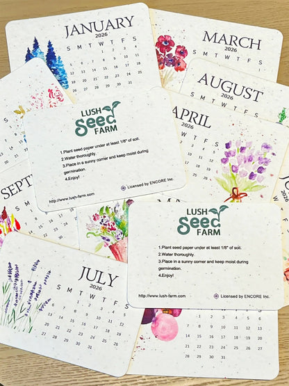 🔥Last day 49% OFF🌱Eco-Friendly Plantable Love Seed Calendar 2026