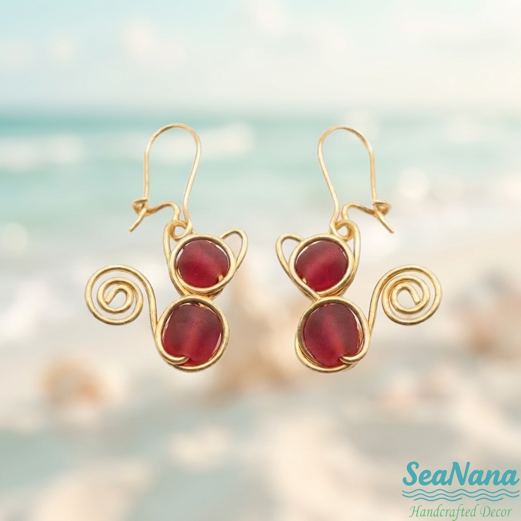 Earrings-Red