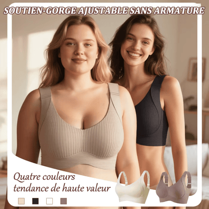 🎁 Dernier jour : Achetez 1, recevez 3 packs 🔥 Soutien-gorge push-up sans armatures ultra gainant, confort toute la journée, fini le relâchement (lot économique de 3)