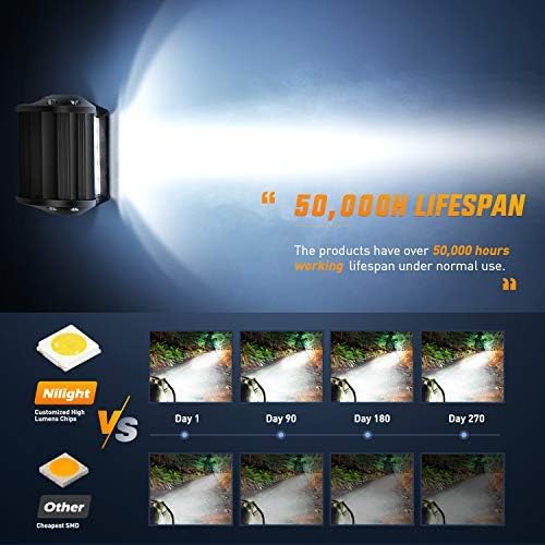 2pcs 4 Inch 60W LED Pods with 2/2.5 Inch Tow Hitch Mounting Brackets