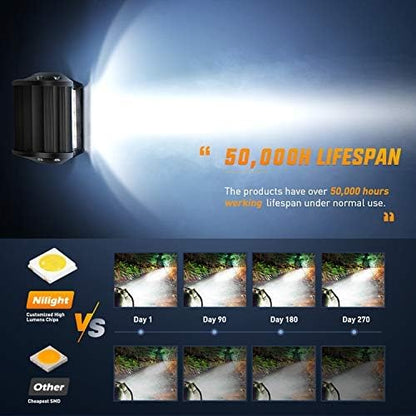 2pcs 4 Inch 60W LED Pods with 2/2.5 Inch Tow Hitch Mounting Brackets