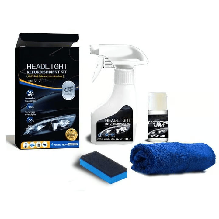 🚘 Automotive Headlamp Restoration Fluid, blurring enhanced crystalline coating refurbisher