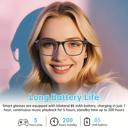 AI Interpretation Smart Glasses🕶️164-Language Translation, Photochromic Lenses,  Hands-Free Audio