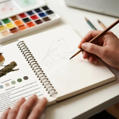 LAST DAY SALE 60% OFF 🖼️Beginner-Friendly💕 Watercolor Workbook