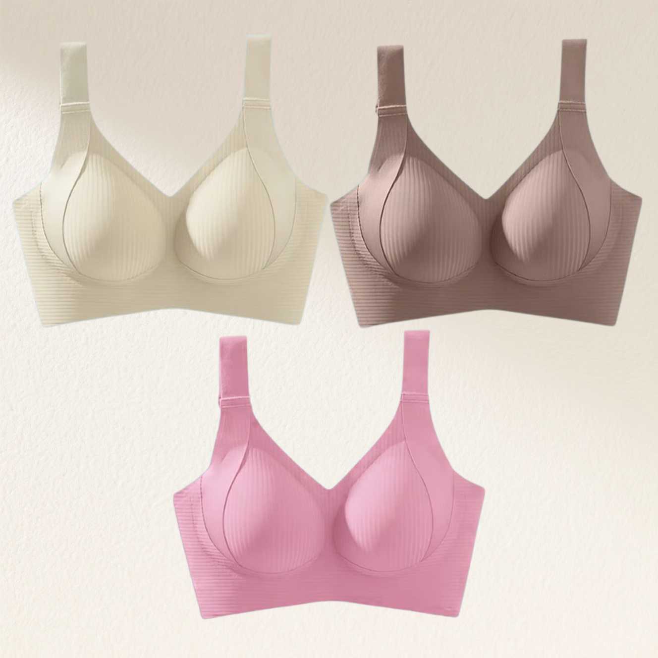 🎁Last Day 49% OFF🔥Super Firming Wire-Free Full Cup Bra All-Day Comfort No More Sagging (3-Pack Value Set)