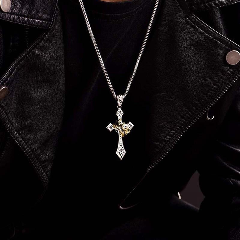 🔥LAST DAY SALE 49% OFF-✝️Prayer Necklace New Crown Cross Necklace  Gift