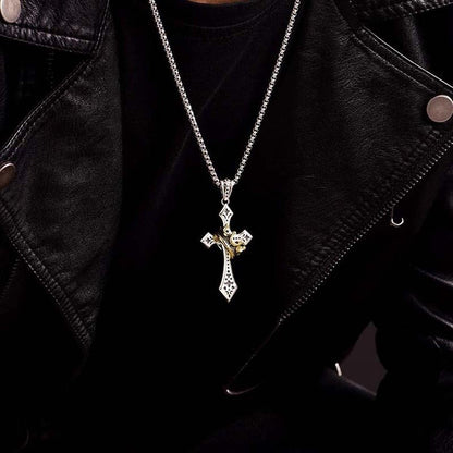🔥LAST DAY SALE 49% OFF-✝️Prayer Necklace New Crown Cross Necklace  Gift