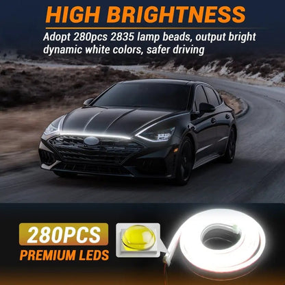 🚗LED light strips for car hood gaps