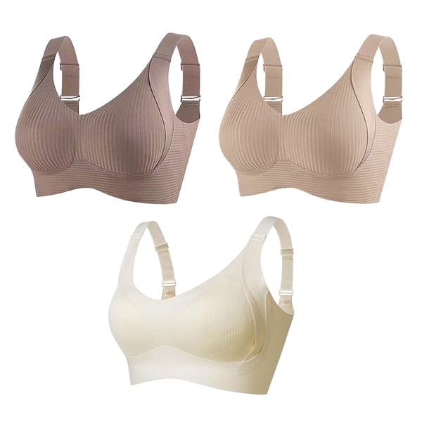 🎁 Dernier jour : Achetez 1, recevez 3 packs 🔥 Soutien-gorge push-up sans armatures ultra gainant, confort toute la journée, fini le relâchement (lot économique de 3)