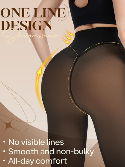 ⚡50K+ SOLD!❄️Women Winter One-Seam Shaping Fleece Leggings✨✨Stay Warm.Look Snatched. 💕