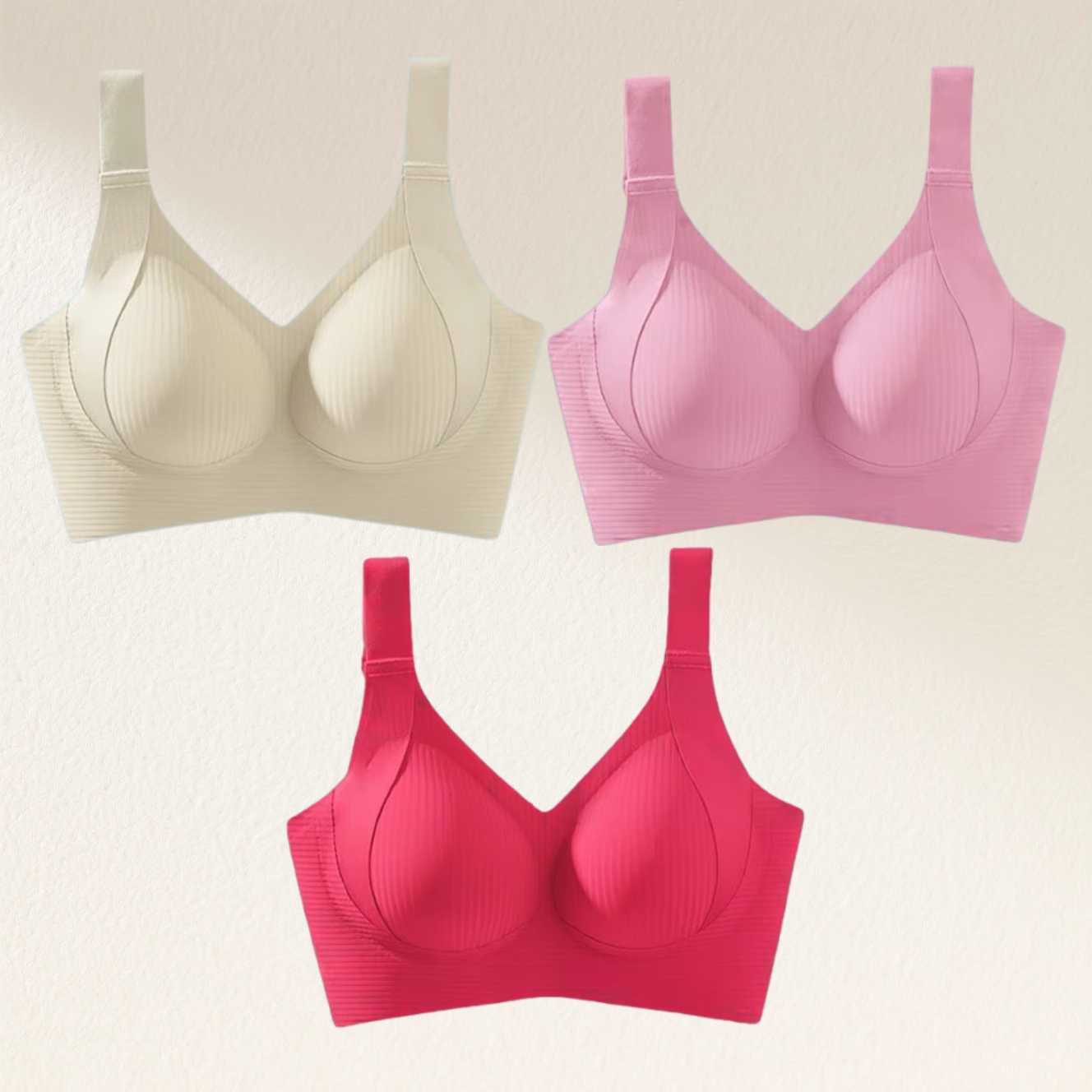 🎁Last Day 49% OFF🔥Super Firming Wire-Free Full Cup Bra All-Day Comfort No More Sagging (3-Pack Value Set)