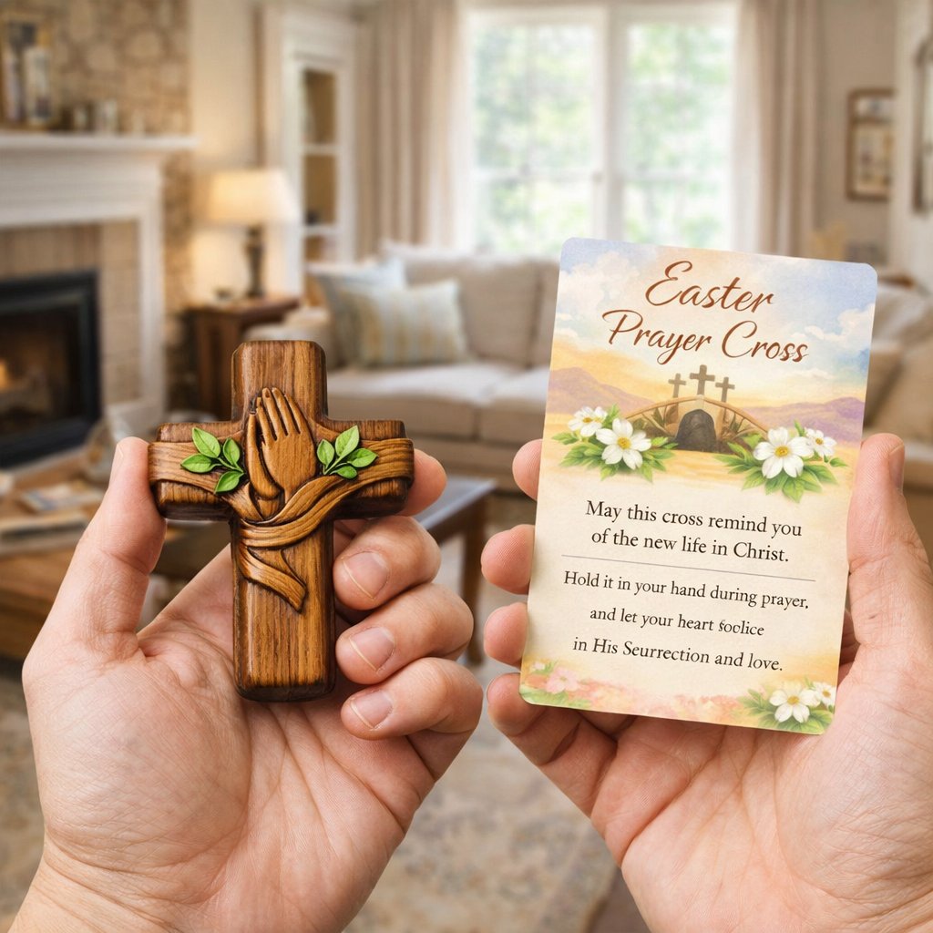 🔥Last Day SALE 50% OFF-✝️Handmade miniature wooden prayer cross