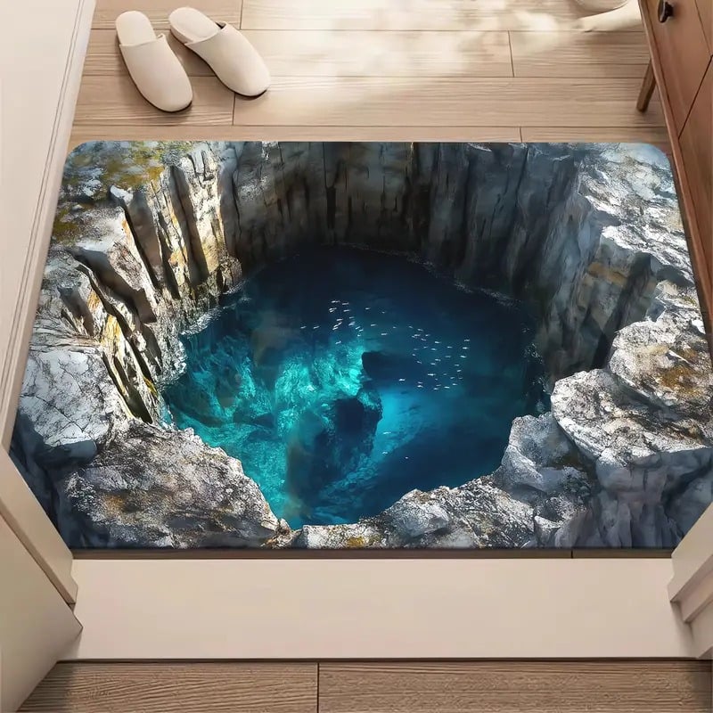 🔥LAST DAY 49% OFF🔥Visual Illusion Endless Abyss Pattern HD Printed Non-Slip Doormat