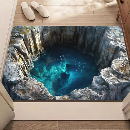 🔥LAST DAY 49% OFF🔥Visual Illusion Endless Abyss Pattern HD Printed Non-Slip Doormat