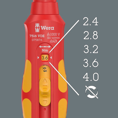 ⚡ Wera 7516 VDE Kraftform Safe-Torque Speed Torque Screwdriver
