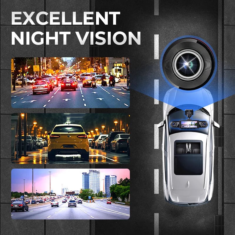 24-Hour Parking Guard Night Vision Dash Cam🚗📹