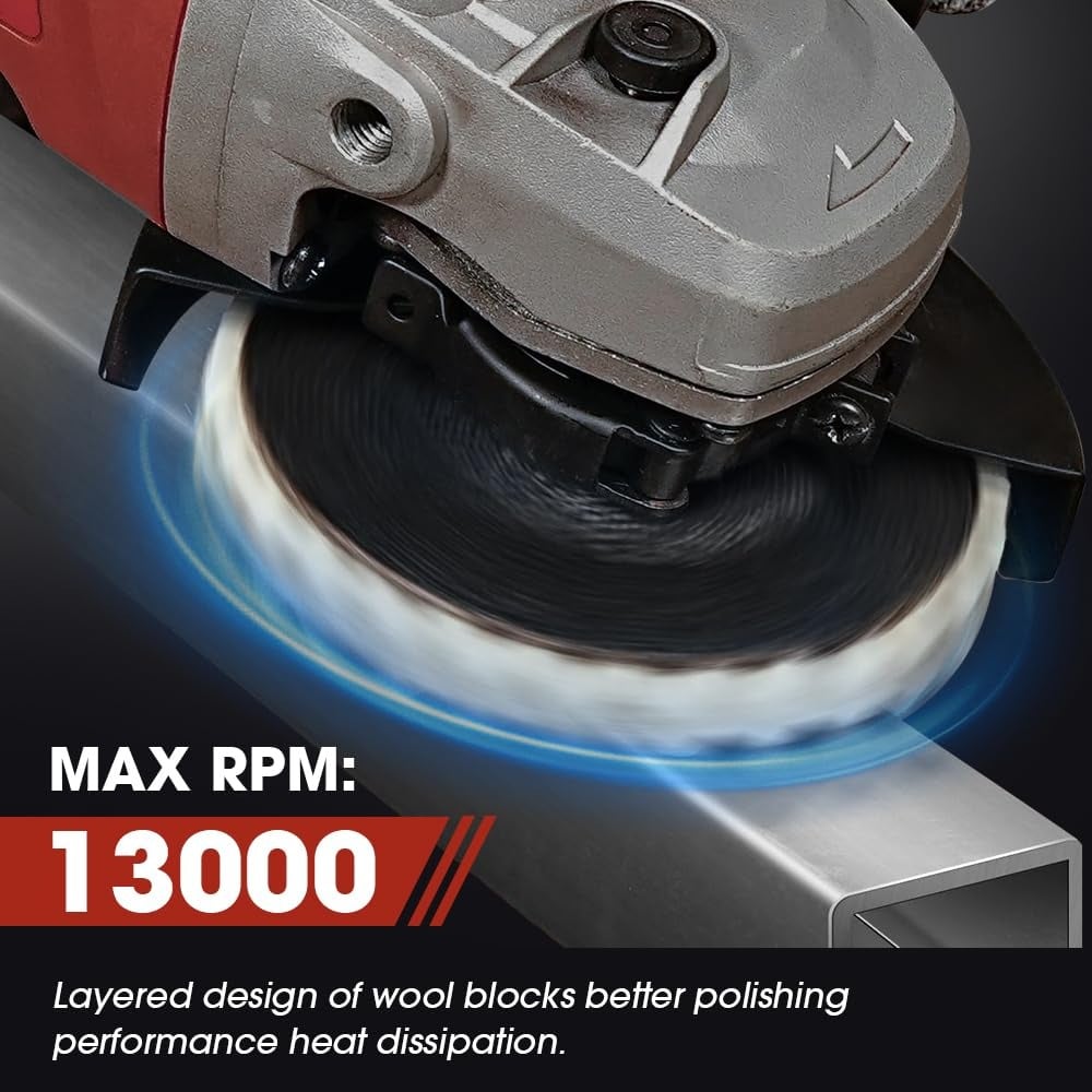 🔥Last Day 48% OFF- Premium Wool Felt Polishing Flap Disc for Angle Grinders