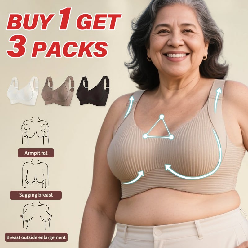 🎁Last Day 49% OFF🔥Super Firming Wire-Free Full Cup Bra All-Day Comfort No More Sagging (3-Pack Value Set)