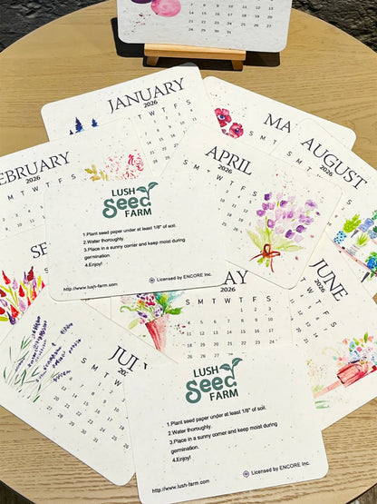 🔥Last day 49% OFF🌱Eco-Friendly Plantable Love Seed Calendar 2026