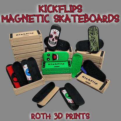 🛹Magnetic Skateboard - EDC Flipping Techniques