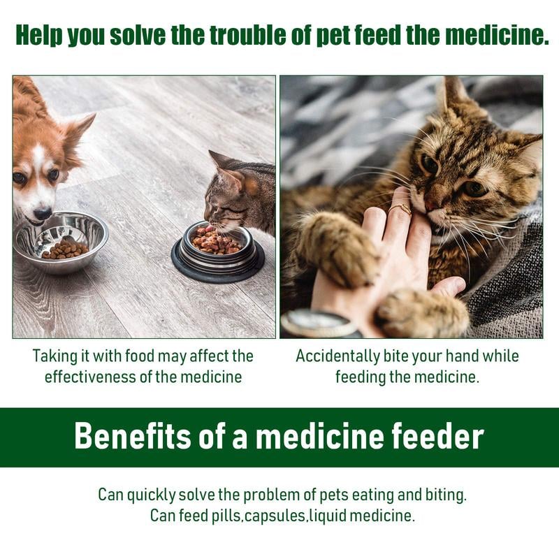 Stress-Free Pill Giver for Cats & Small Dogs - 3-Pack Value Set 🐶🐱✨