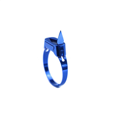 Stainless steel self-defense ring