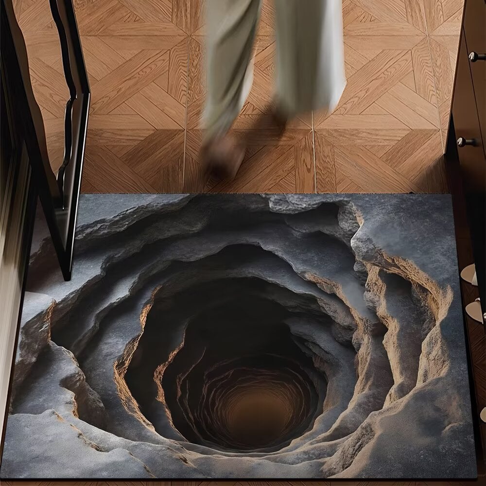 🔥LAST DAY 49% OFF🔥Visual Illusion Endless Abyss Pattern HD Printed Non-Slip Doormat