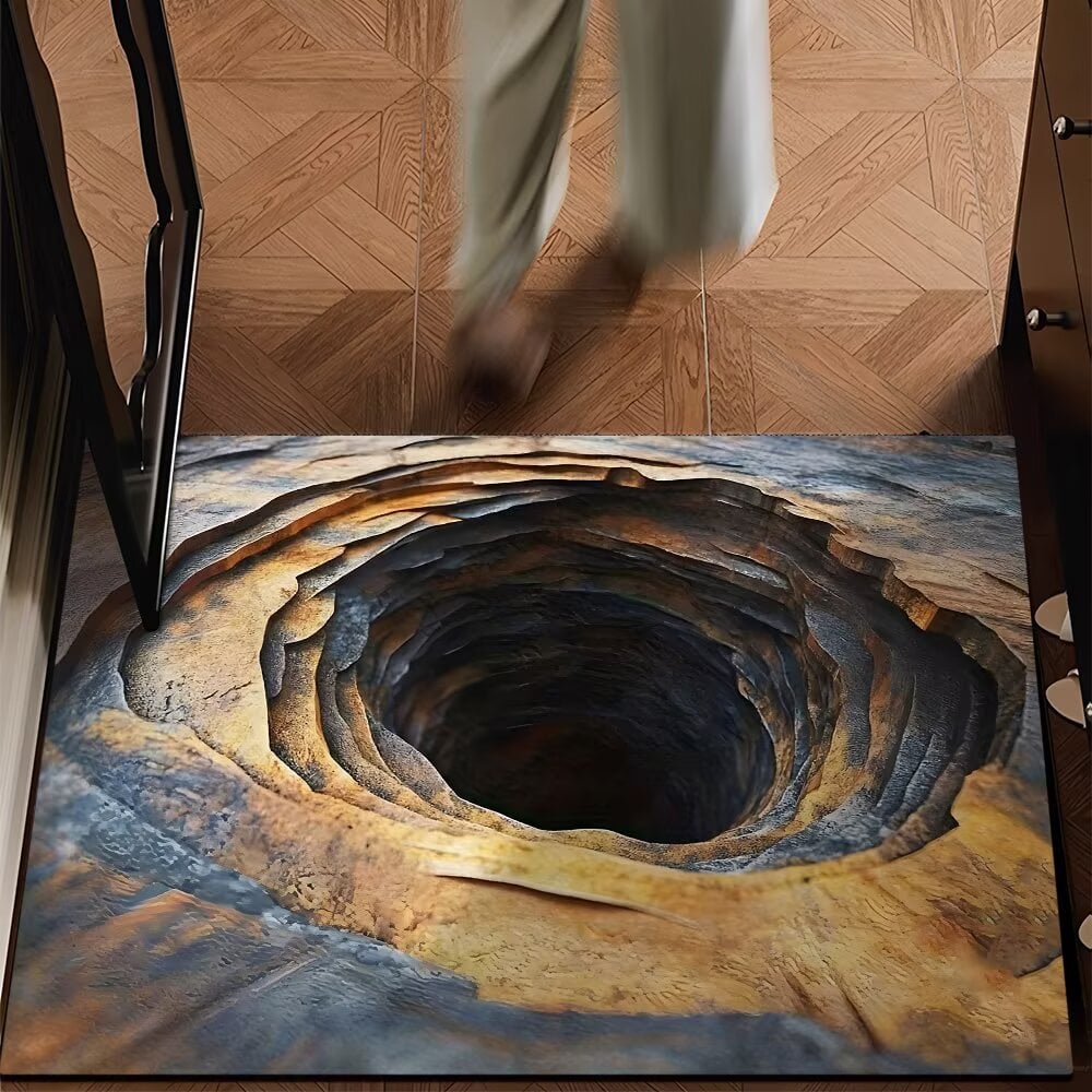 🔥LAST DAY 49% OFF🔥Visual Illusion Endless Abyss Pattern HD Printed Non-Slip Doormat