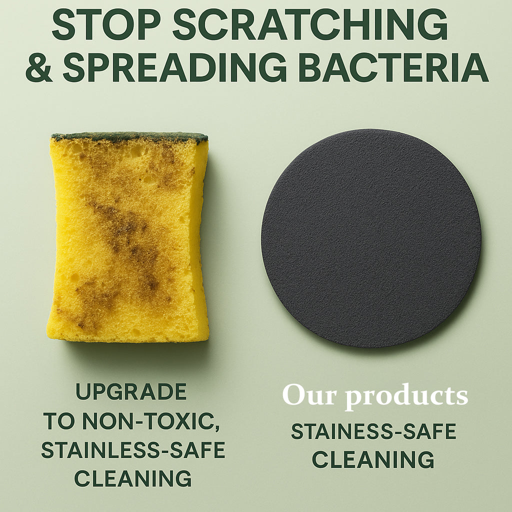 🔥Hot Sale 50% OFF🔥Cleaning sponge specifically designed for stainless steel cookware