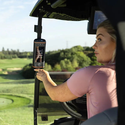 ⛳3.5" Color HD Touchscreen & 360° Premium Audio for Clear Visuals and Audible Distances