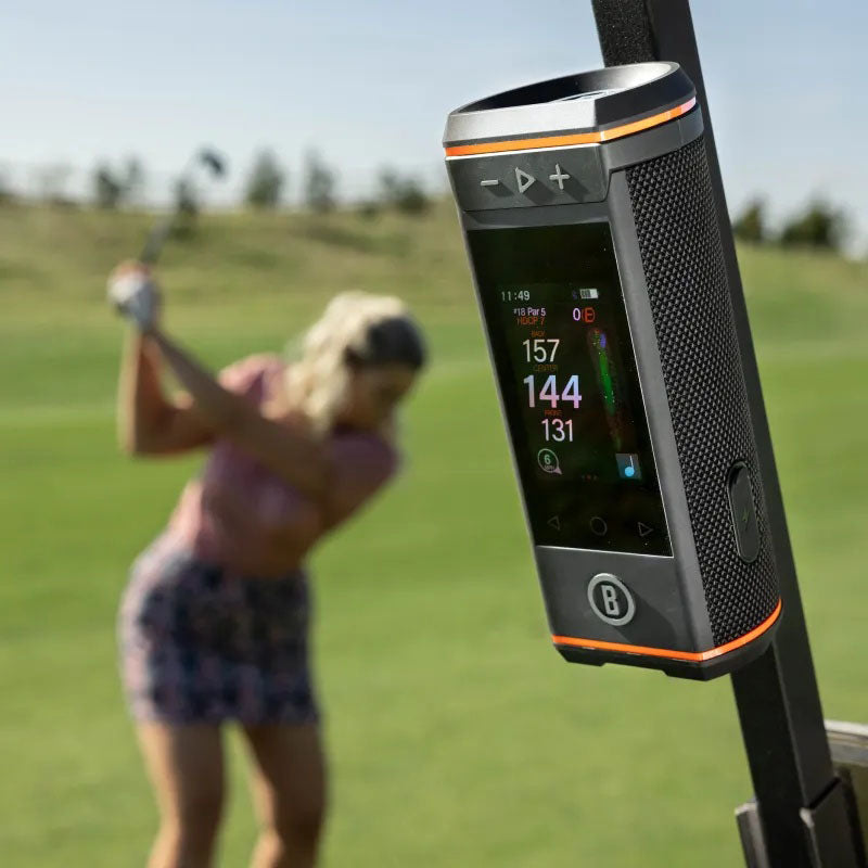 ⛳3.5" Color HD Touchscreen & 360° Premium Audio for Clear Visuals and Audible Distances
