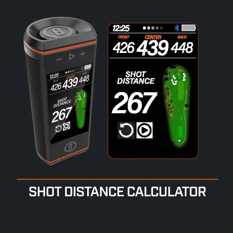 ⛳3.5" Color HD Touchscreen & 360° Premium Audio for Clear Visuals and Audible Distances