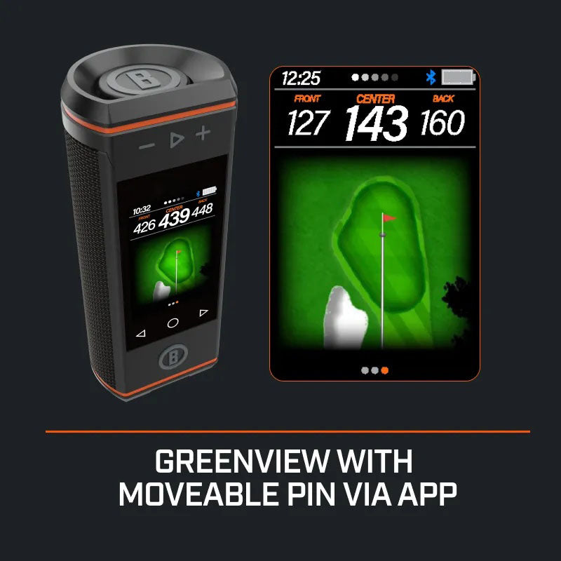 ⛳3.5" Color HD Touchscreen & 360° Premium Audio for Clear Visuals and Audible Distances