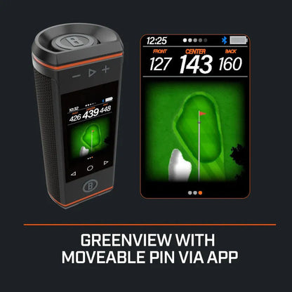 ⛳3.5" Color HD Touchscreen & 360° Premium Audio for Clear Visuals and Audible Distances