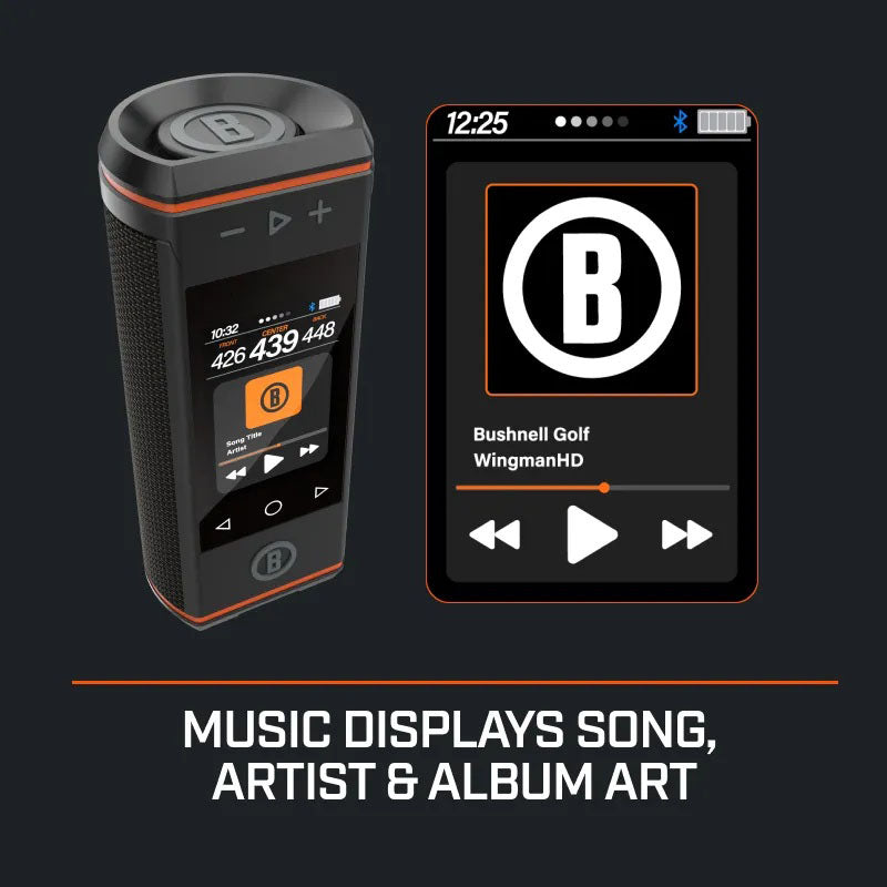 ⛳3.5" Color HD Touchscreen & 360° Premium Audio for Clear Visuals and Audible Distances