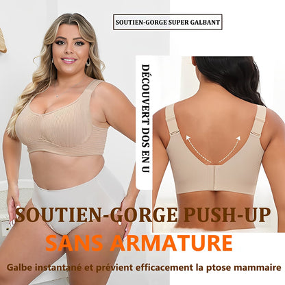 🎁 Dernier jour : Achetez 1, recevez 3 packs 🔥 Soutien-gorge push-up sans armatures ultra gainant, confort toute la journée, fini le relâchement (lot économique de 3)