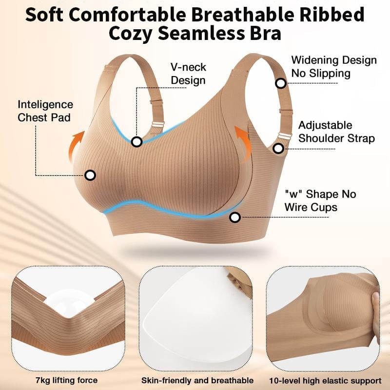 🎁Last Day 49% OFF🔥Super Firming Wire-Free Full Cup Bra All-Day Comfort No More Sagging (3-Pack Value Set)