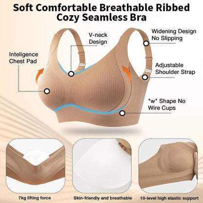 🎁Last Day 49% OFF🔥Super Firming Wire-Free Full Cup Bra All-Day Comfort No More Sagging (3-Pack Value Set)